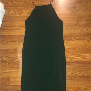 Emerald green midi dress